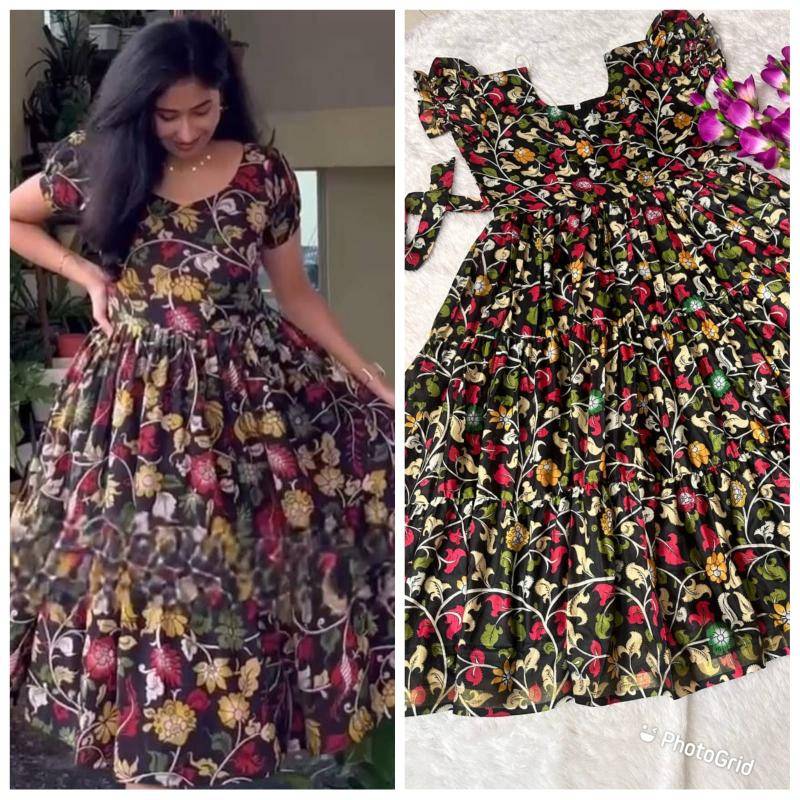 NEW LAUNCING COTTON FROCK cottan silk Kidswear market in Ahmedabad